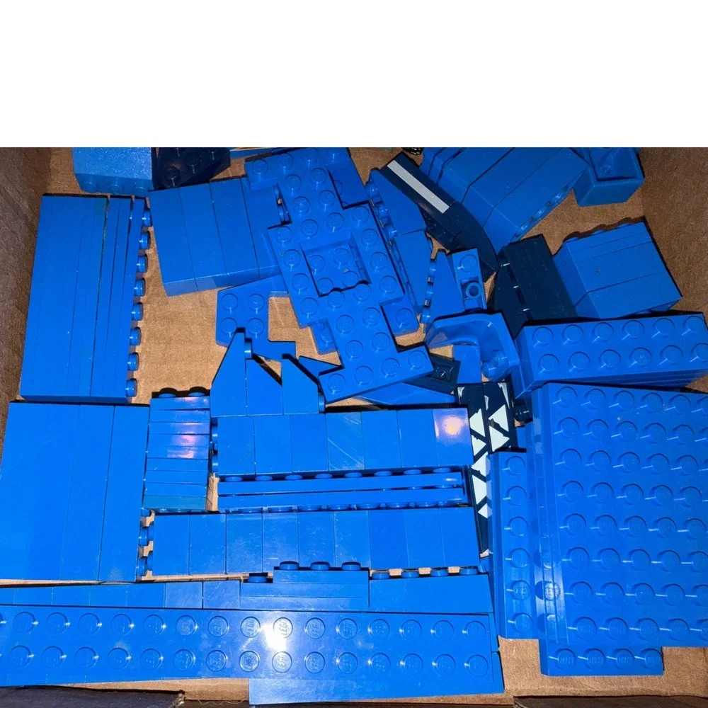 Blue LEGO Bulk Lot Assorted Bricks Plates Specialty‎ Pieces 11.6oz Mixed Parts